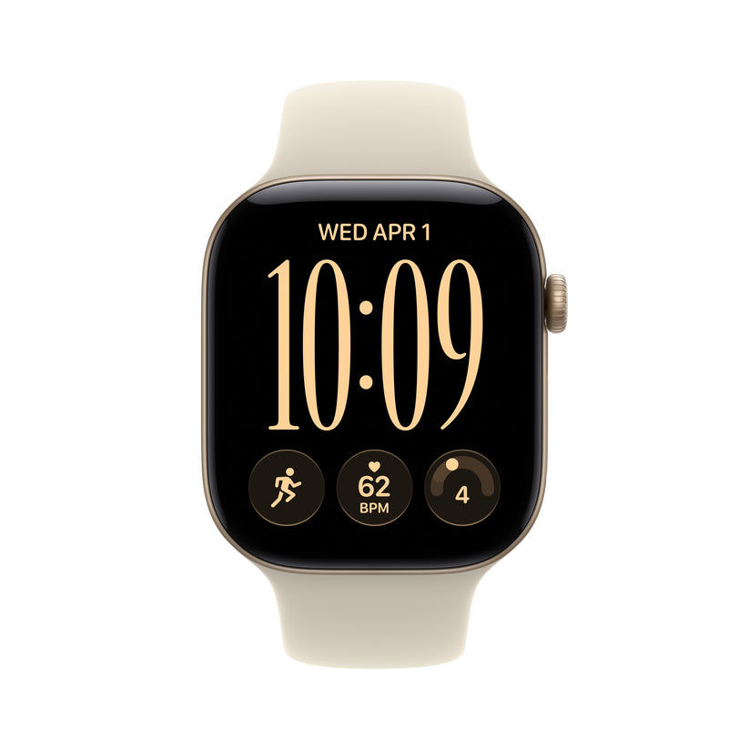Apple Watch Series 12 GPS 46mm Light Gold Aluminium Case with Sand Sport Band - S/M - iSTYLE.rs