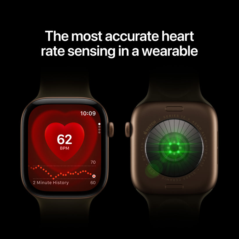 Apple Watch Series 12 GPS 46mm Light Gold Aluminium Case with Sand Sport Band - S/M - iSTYLE.rs