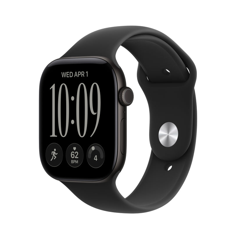 Apple Watch Series 12 GPS 46mm Black Aluminium Case with Black Sport Band - S/M - iSTYLE.rs