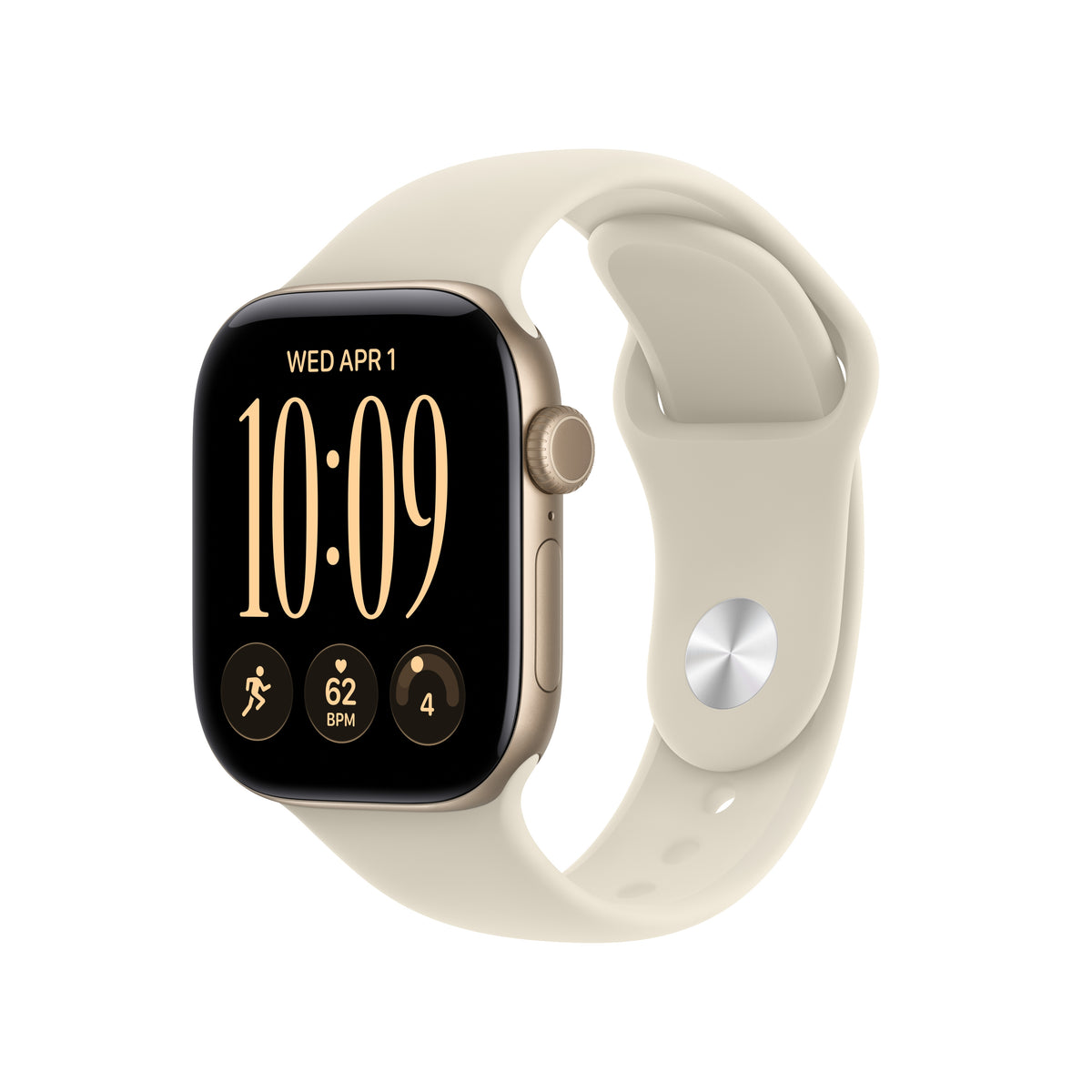 Apple Watch Series 12 GPS + Cellular 42mm Light Gold Aluminium Case with Sand Sport Band - S/M - iSTYLE.rs