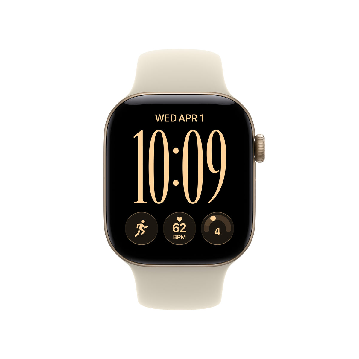 Apple Watch Series 12 GPS + Cellular 42mm Light Gold Aluminium Case with Sand Sport Band - S/M - iSTYLE.rs
