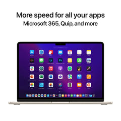 13-inčni MacBook Air M2 sa 8‑jezgarnim CPU-om, 8‑jezgarnim GPU-om, 16GB objedinjene memorije i 256GB SSD-om - Starlight (Copy) - iSTYLE RS