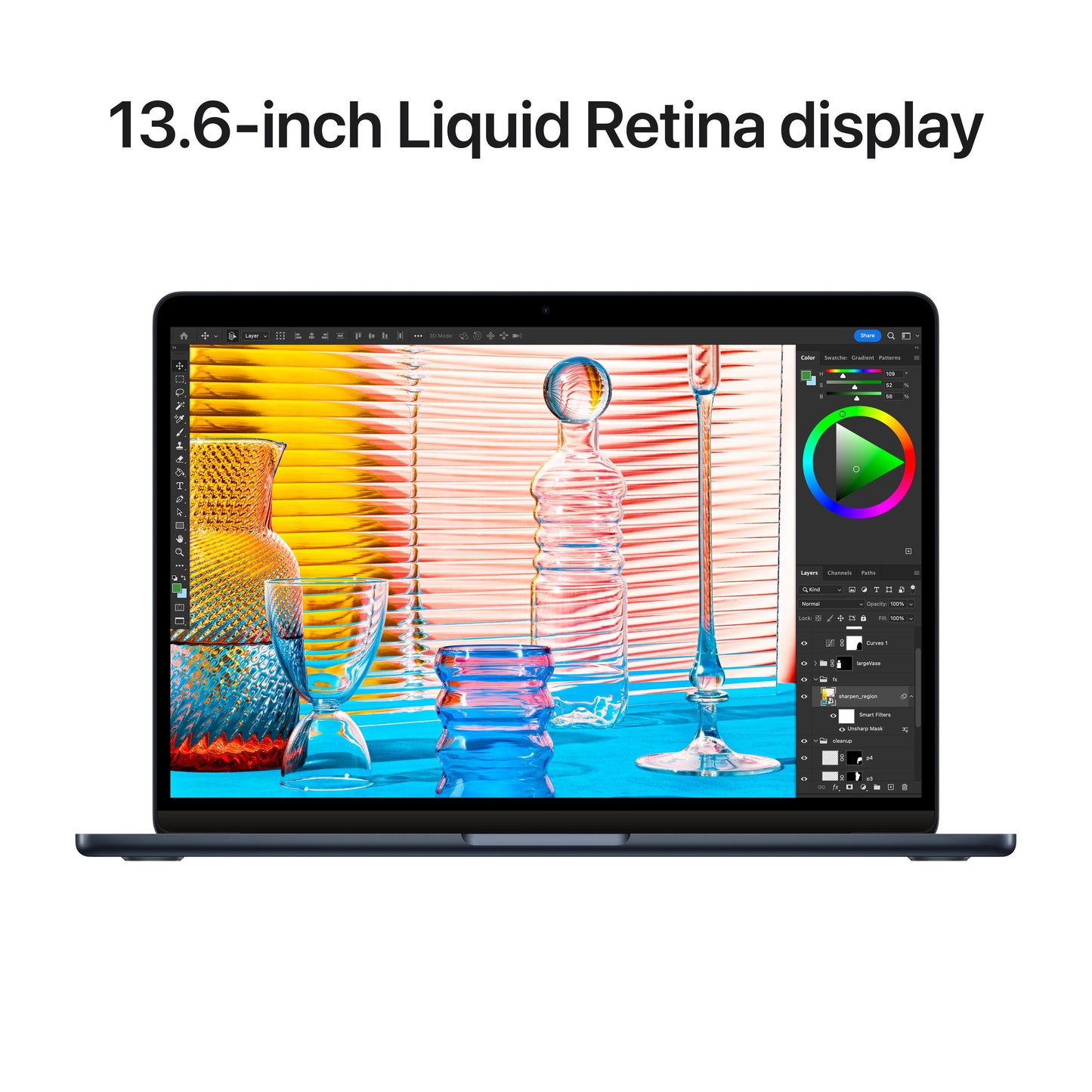 13-inčni MacBook Air M2 sa 8‑jezgarnim CPU-om, 8‑jezgarnim GPU-om, 16GB objedinjene memorije i 256GB SSD-om - Midnight - iSTYLE RS
