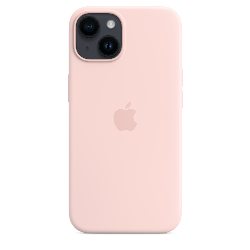 iPhone 14 Silicone Case sa MagSafe-om - Chalk Pink - iSTYLE RS