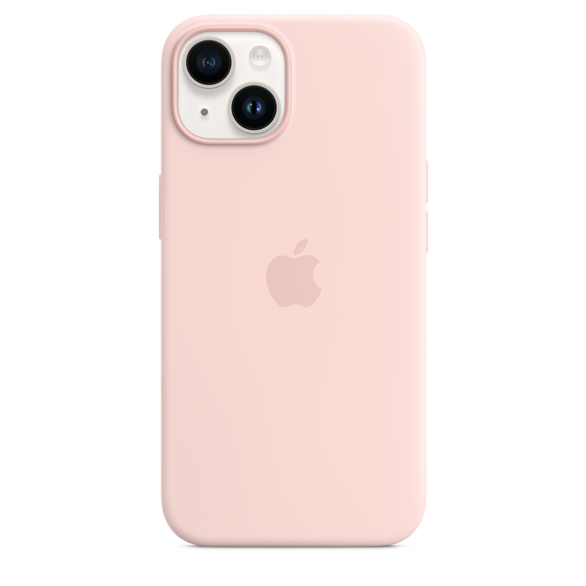 iPhone 14 Silicone Case sa MagSafe-om - Chalk Pink - iSTYLE RS