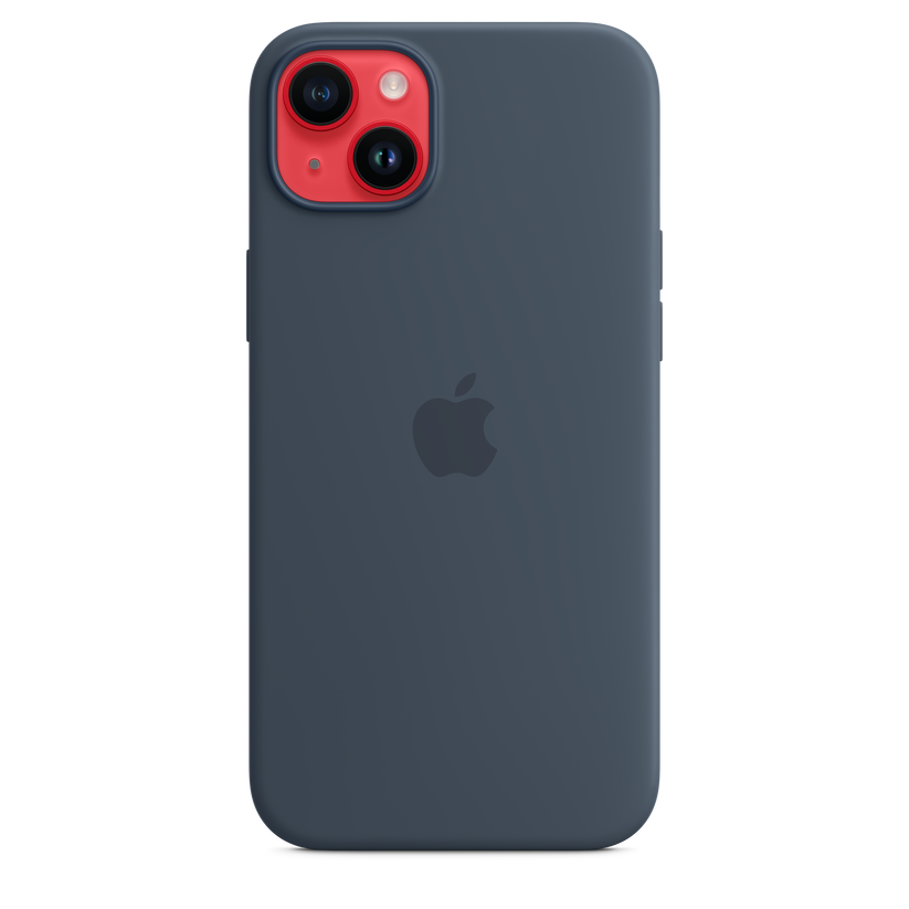 iPhone 14 Plus Silicone Case sa MagSafe-om - Storm Blue - iSTYLE RS