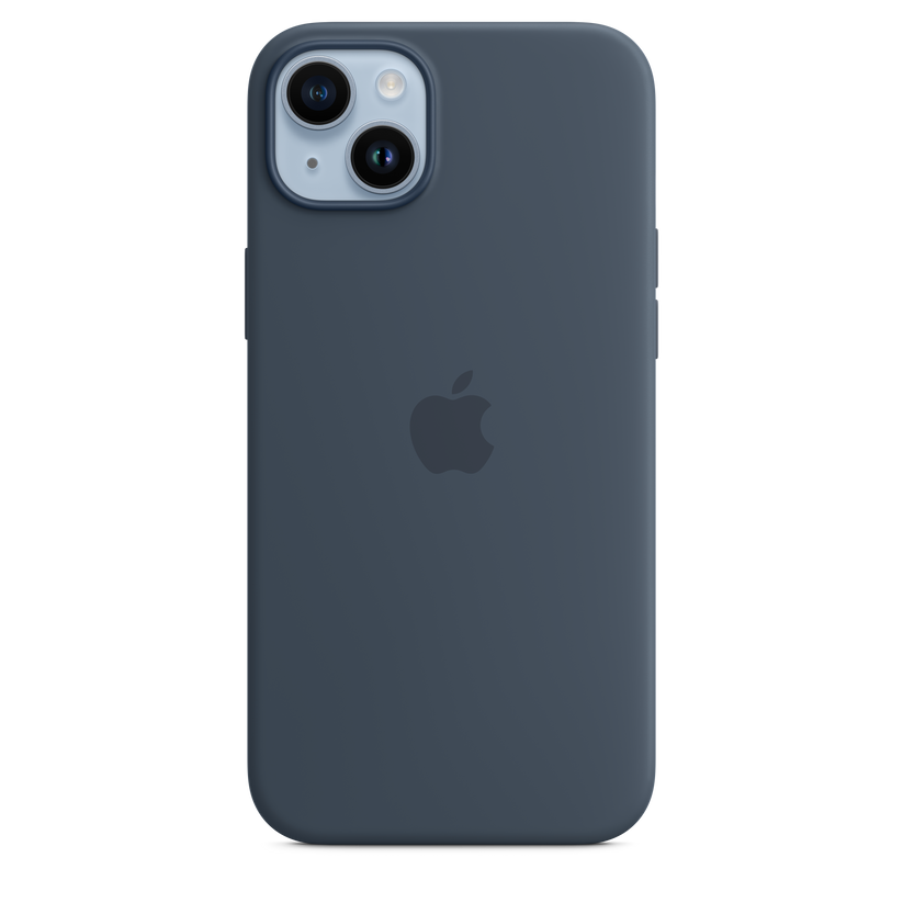 iPhone 14 Plus Silicone Case sa MagSafe-om - Storm Blue - iSTYLE RS