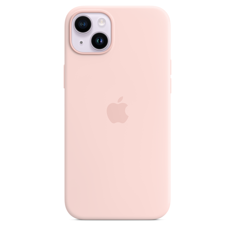 iPhone 14 Plus Silicone Case sa MagSafe-om - Chalk Pink - iSTYLE RS
