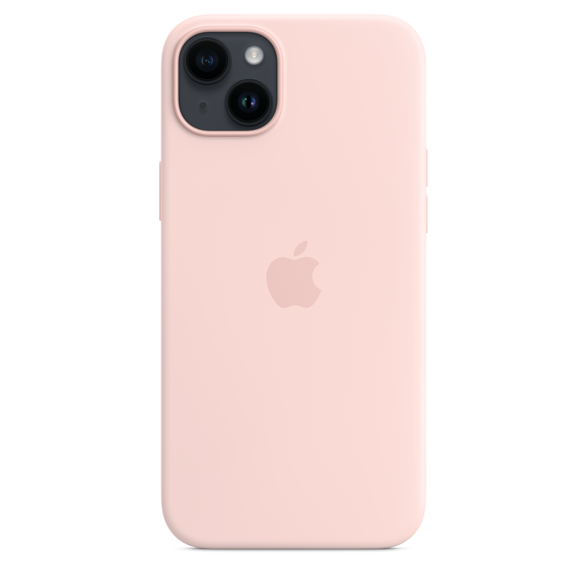 iPhone 14 Plus Silicone Case sa MagSafe-om - Chalk Pink - iSTYLE RS