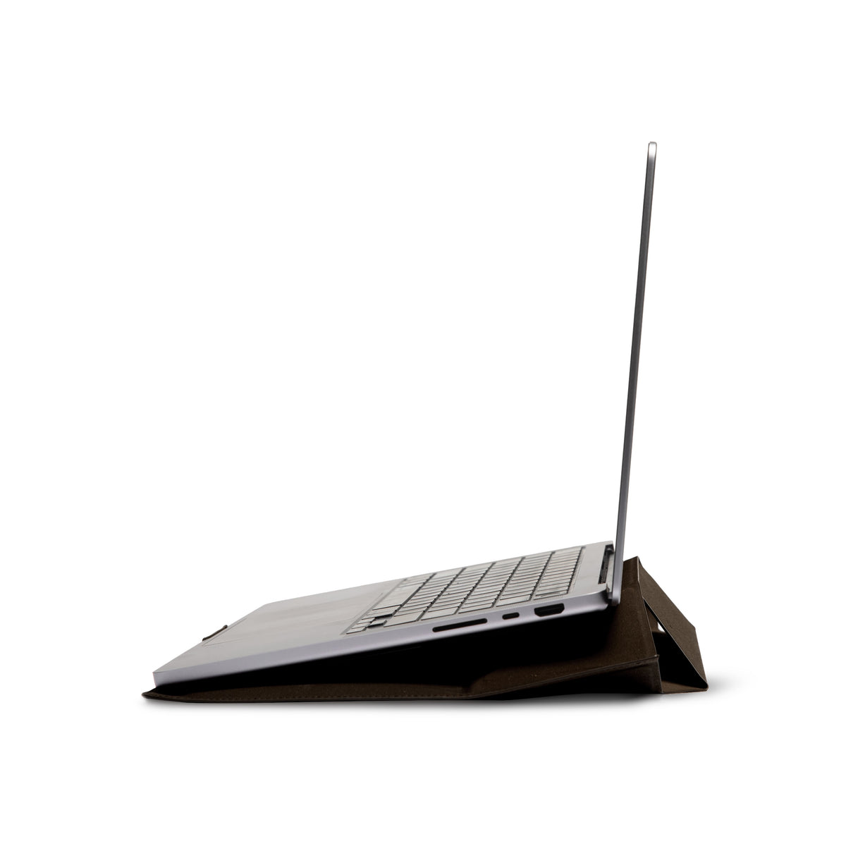 MOFT Laptop Carry Sleeve with Stand & Smart Storage for 14-inch Laptop for Work - Coffee