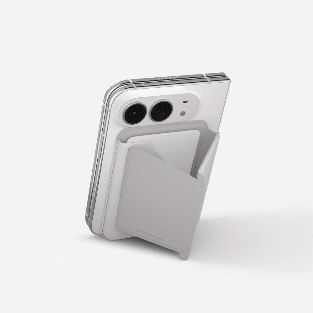 MOFT Stand Wallet (4-5 Cards) & Stand for iPhone Duo - Misty Cove