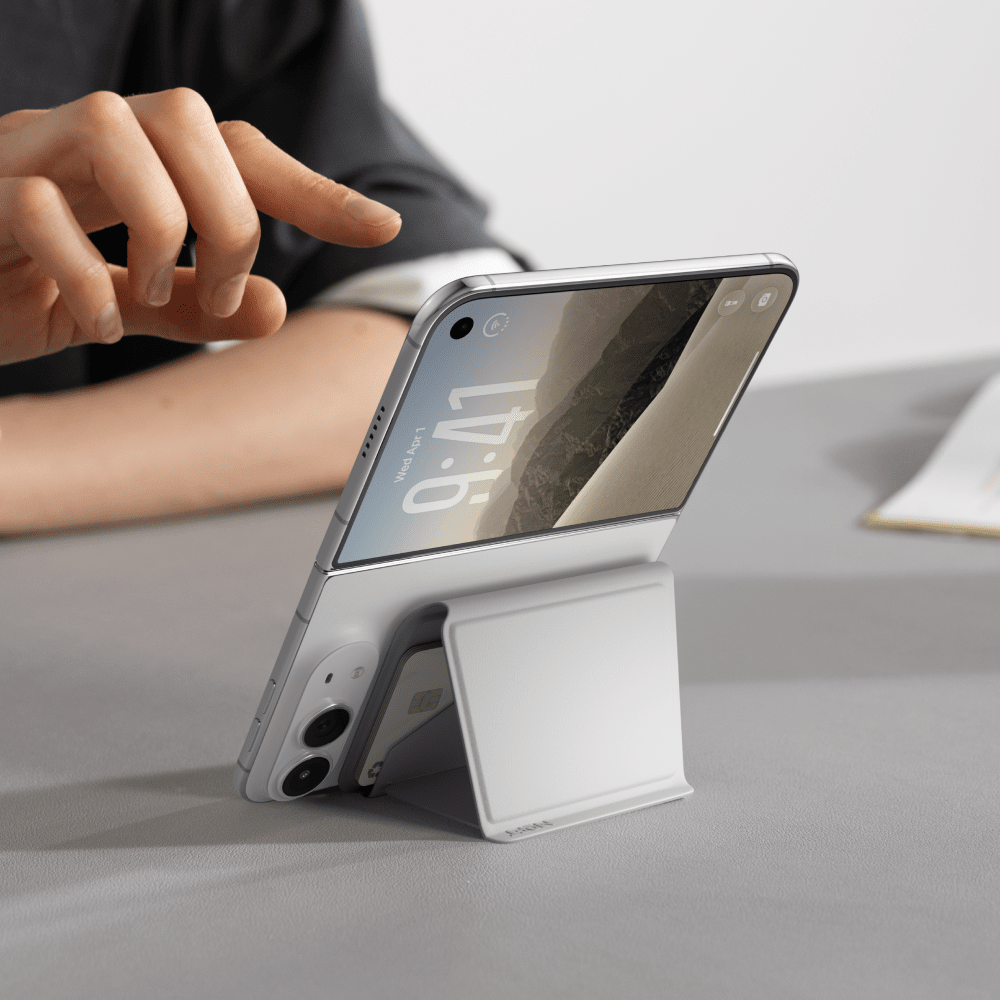 MOFT Stand Wallet (4-5 Cards) & Stand for iPhone Duo - Misty Cove