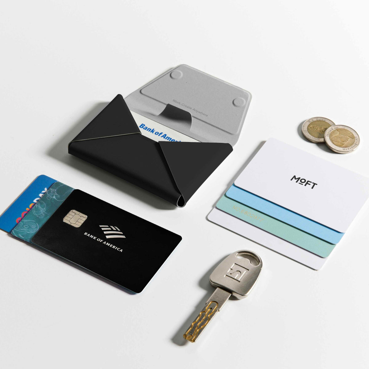 MOFT MagSafe Wallet (8 cards), RFID Blocking - Jet Black