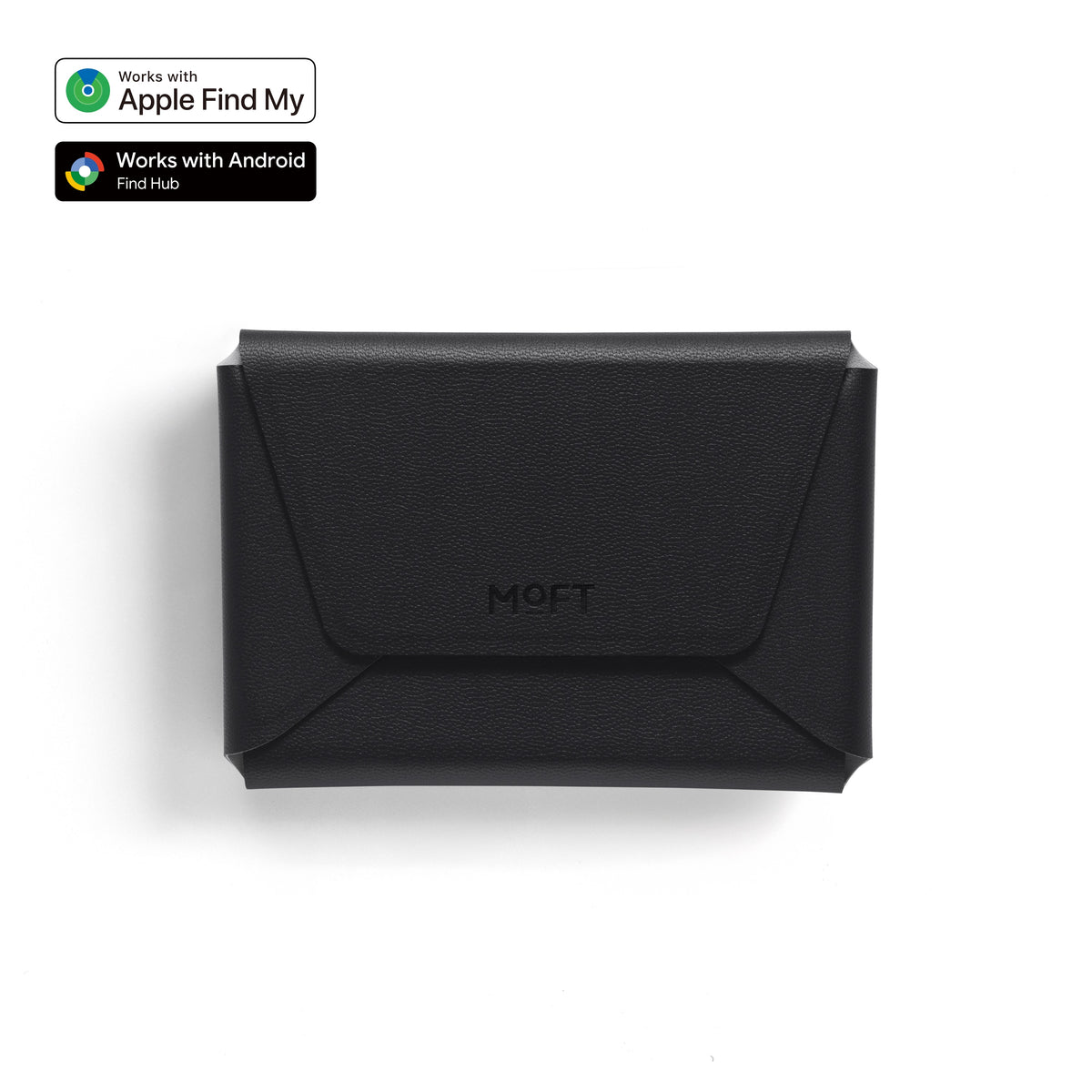 MOFT Trackable Field Wallet (8 cards) & Stand - Jet Black