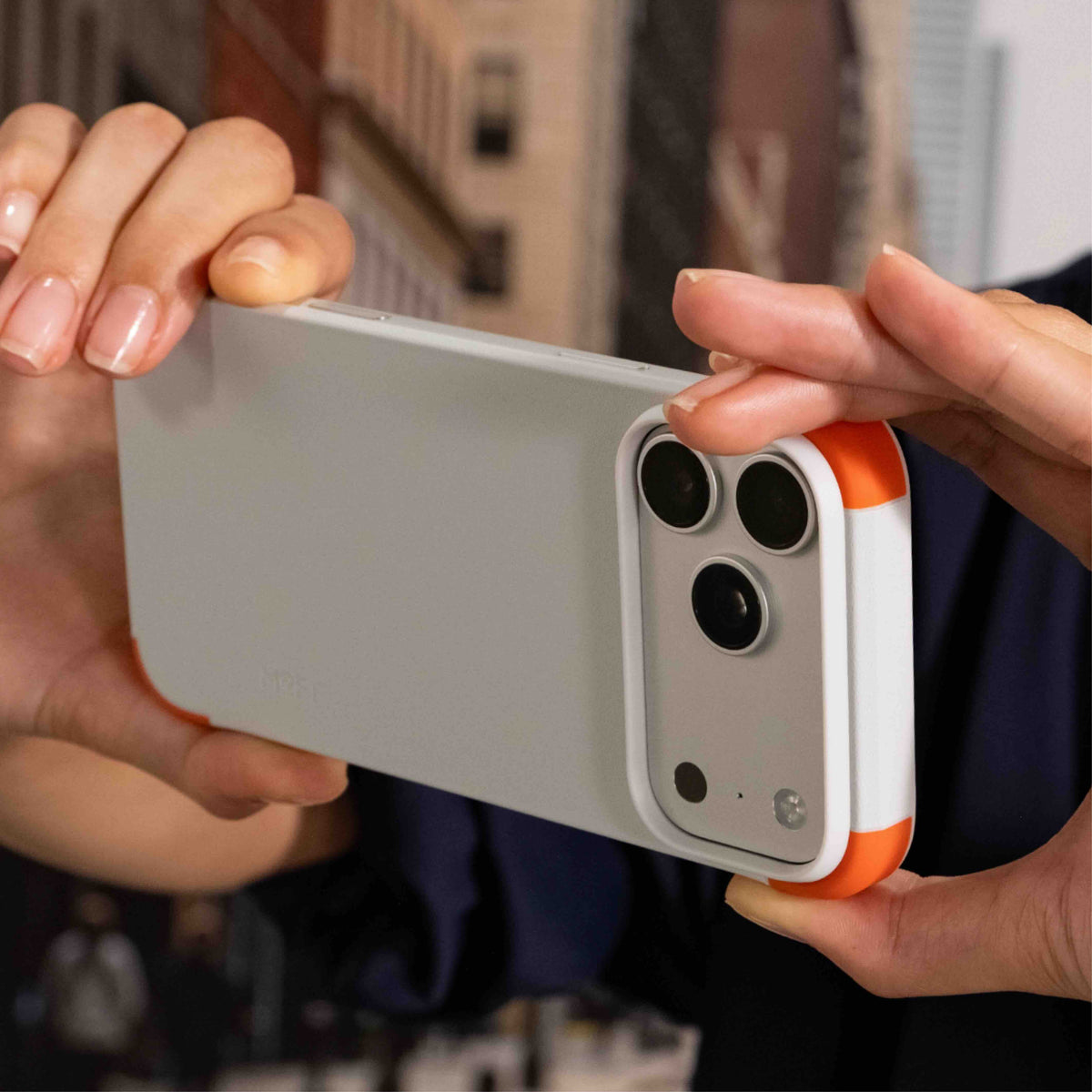 MOFT Color-blocking Snap Phone Case for iPhone 18 Pro - Misty Cove + Sunrise