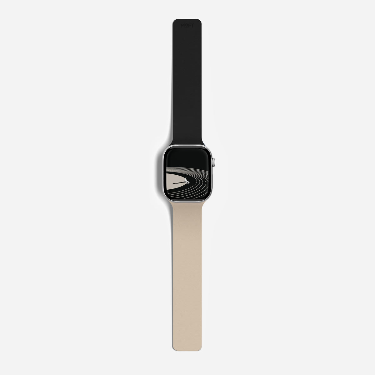 MOFT Snap Duo Band for Apple Watch 42mm - Jet Black + Beach White