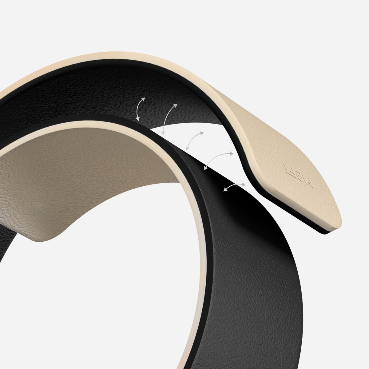 MOFT Snap Duo Band for Apple Watch 42mm - Jet Black + Beach White