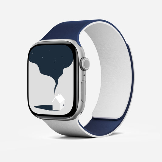 MOFT Snap Duo Band for Apple Watch 46mm - Navy Blue + Misty Cove