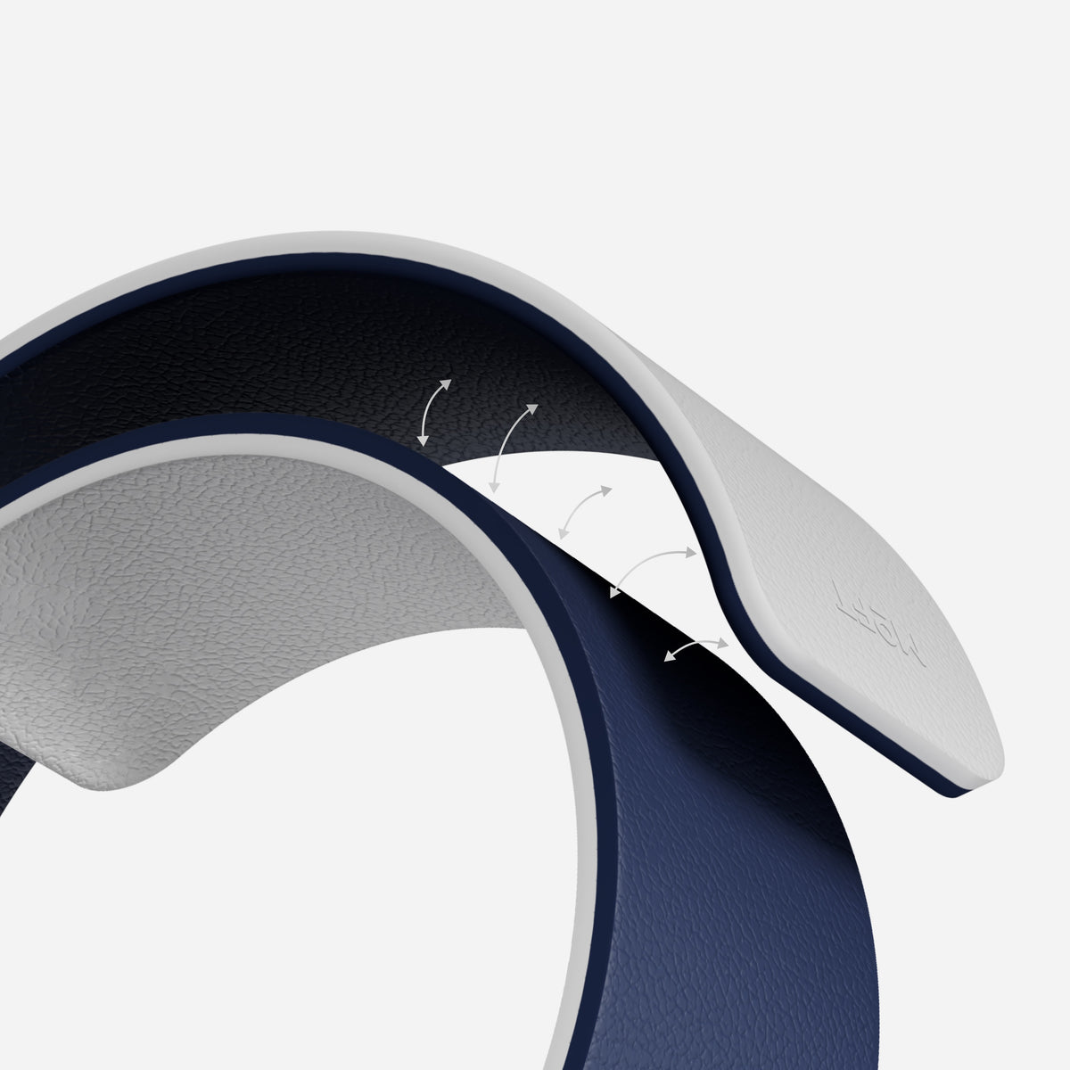 MOFT Snap Duo Band for Apple Watch 46mm - Navy Blue + Misty Cove