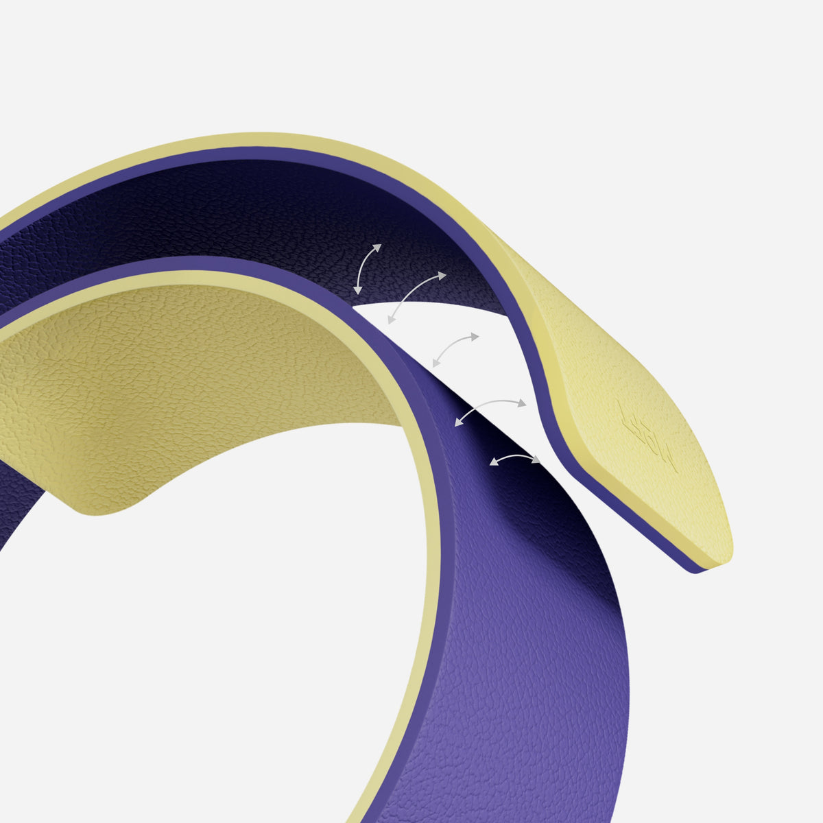 MOFT Snap Duo Band for Apple Watch 46mm - Panna Cotta + Purple