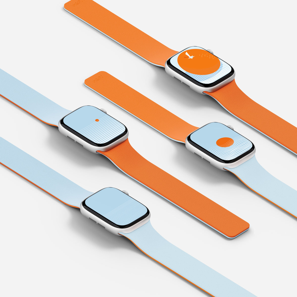 MOFT Snap Duo Band for Apple Watch 46mm - Sunrise + Soothing Mist