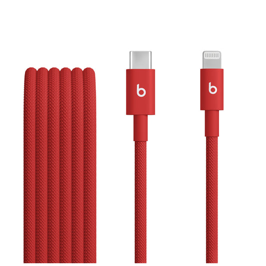 Beats USB-C to Lightning Woven Cable (1.5 m) - Rapid Red - iSTYLE RS