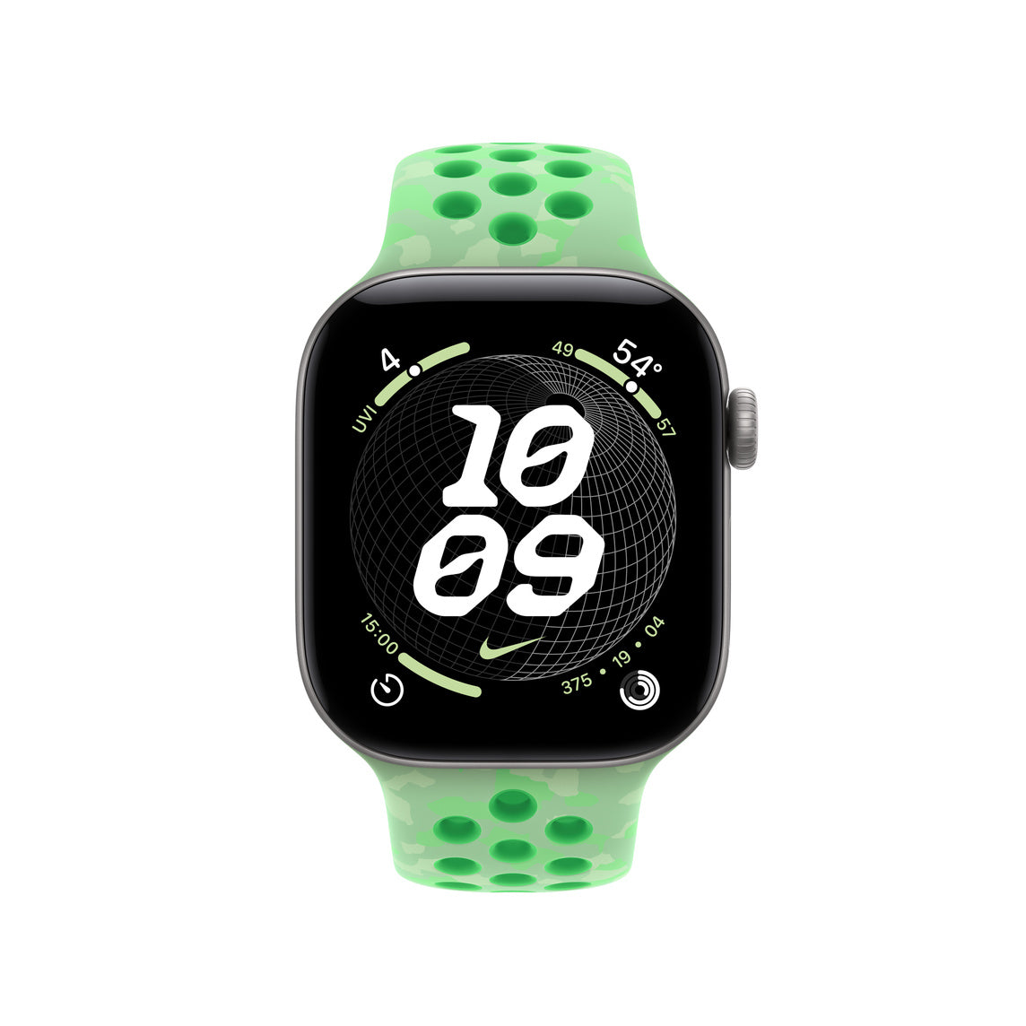42mm Green Spark Nike Sport Band - S/M