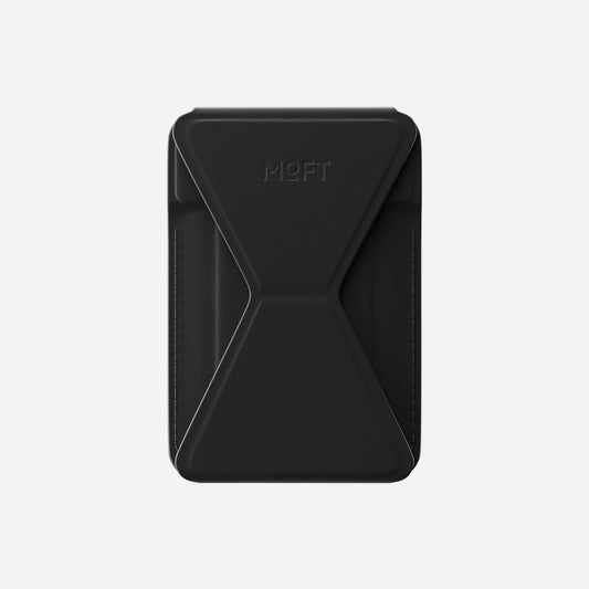 MOFT Snap-on Phone Stand & Wallet AERA (3 cards) - Jet Black