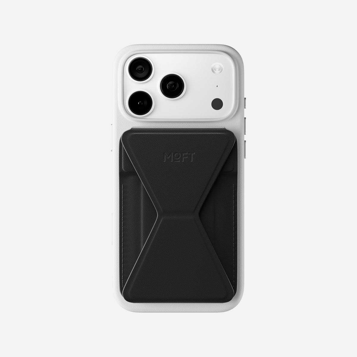 MOFT Snap-on Phone Stand & Wallet AERA (3 cards) - Jet Black