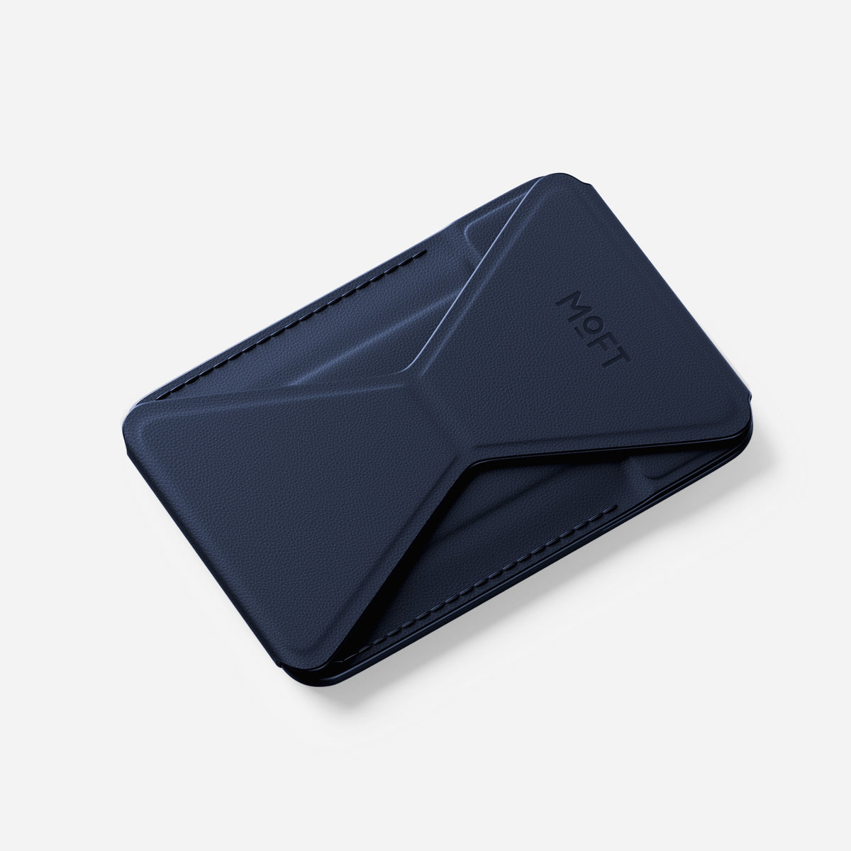 MOFT Snap-on Phone Stand & Wallet AERA (3 cards) - Navy Blue