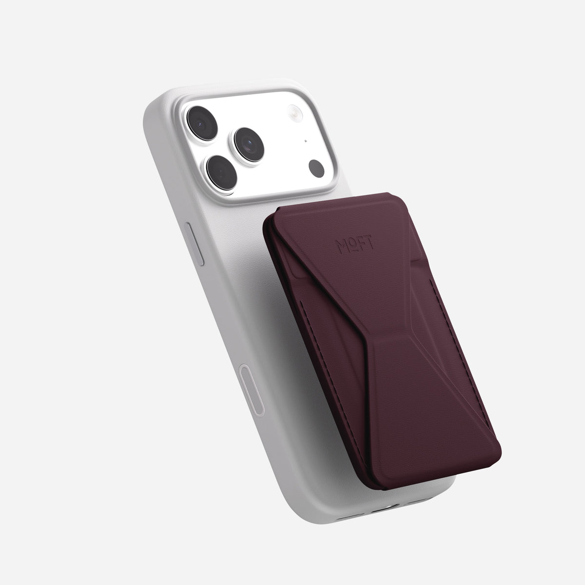 MOFT Trackable Wallet Stand (2 cards) - Cheery Lacquer