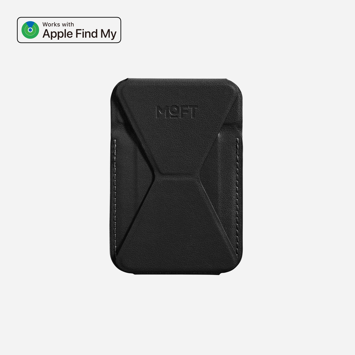 MOFT Trackable Wallet Stand (2 cards) - Jet Black