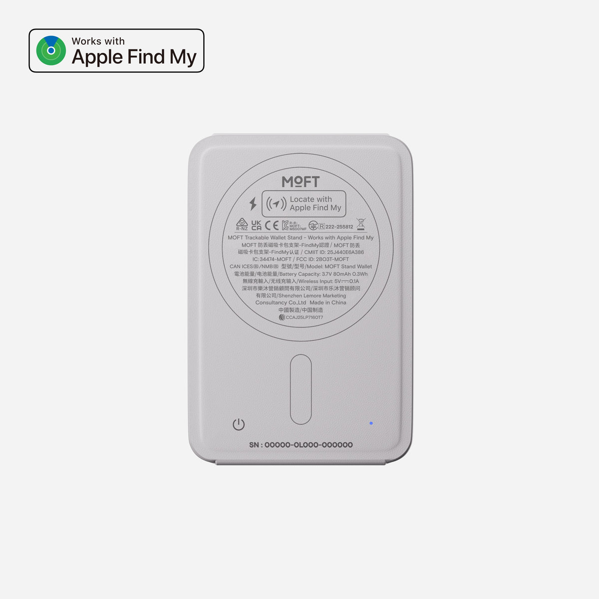 MOFT Trackable Wallet Stand (2 cards) - Misty Cove