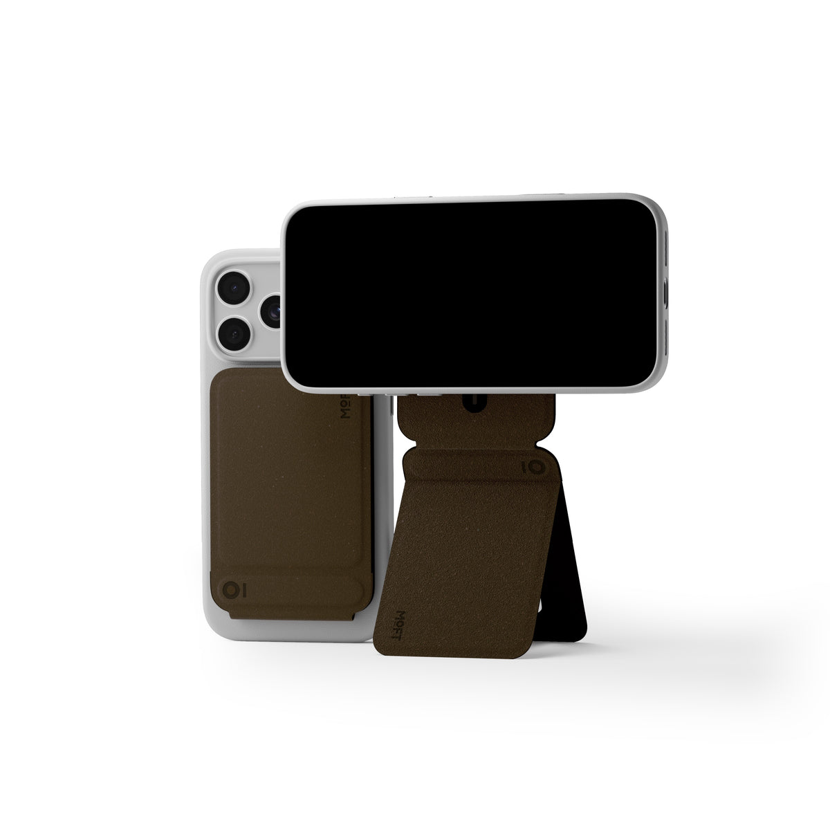 MOFT Snap Invisible Bio-Leather Phone Tripod - Coffee