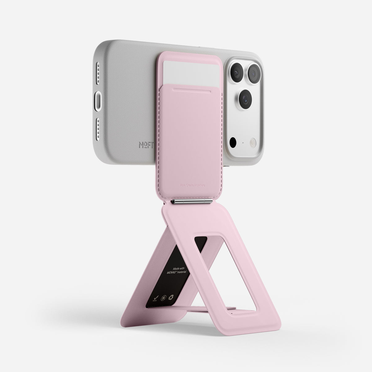MOFT Snap Phone Tripod Wallet AERA (3 cards) - Blush