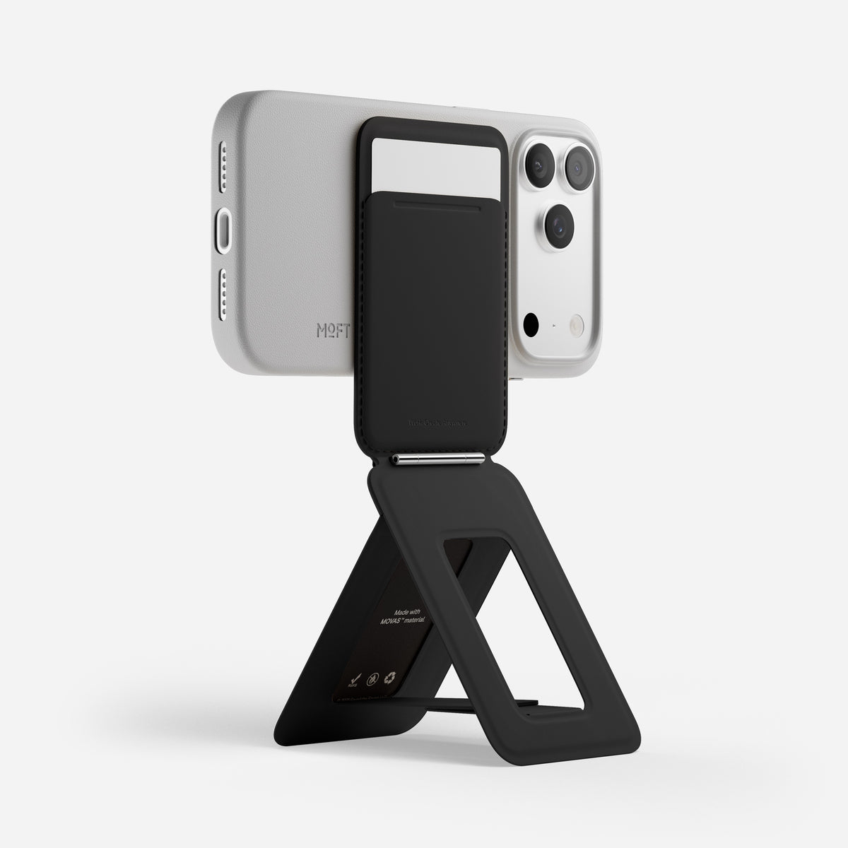 MOFT Snap Phone Tripod Wallet AERA (3 cards) - Jet Black