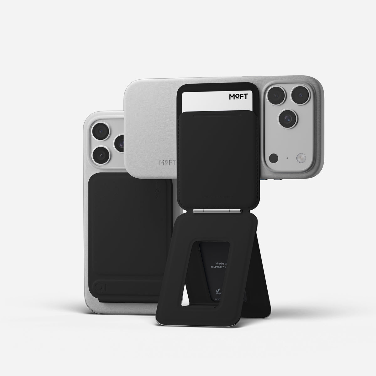 MOFT Snap Phone Tripod Wallet AERA (3 cards) - Jet Black