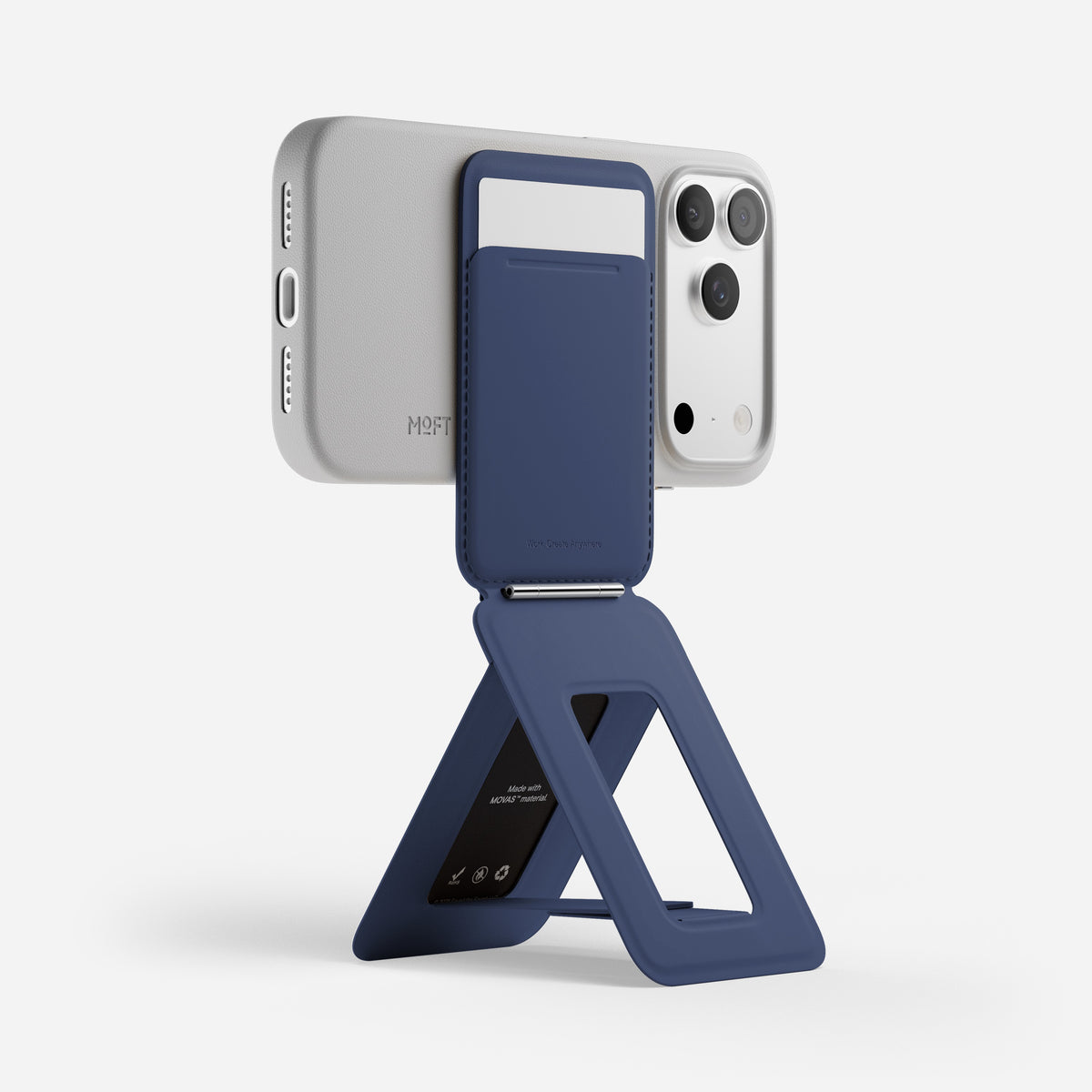 MOFT Snap Phone Tripod Wallet AERA (3 cards) - Navy Blue