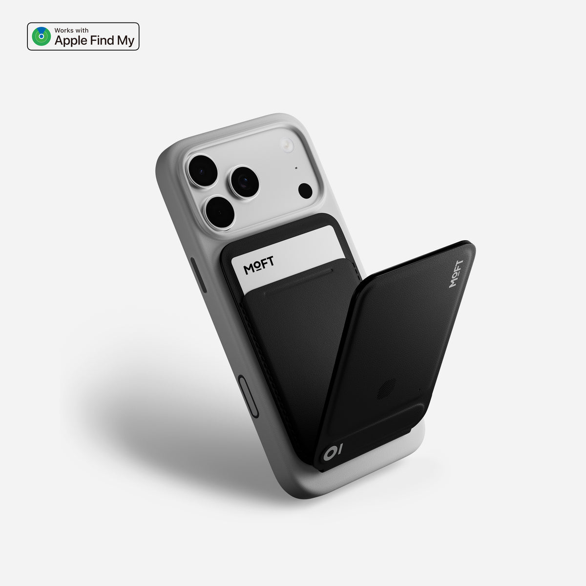 MOFT Trackable Tripod Wallet AERA (3 cards) - Jet Black