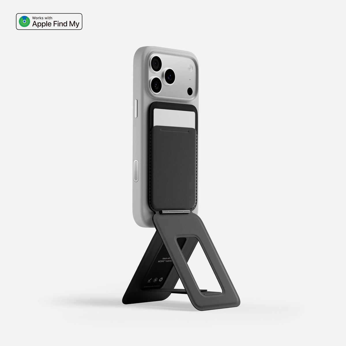MOFT Trackable Tripod Wallet AERA (3 cards) - Jet Black