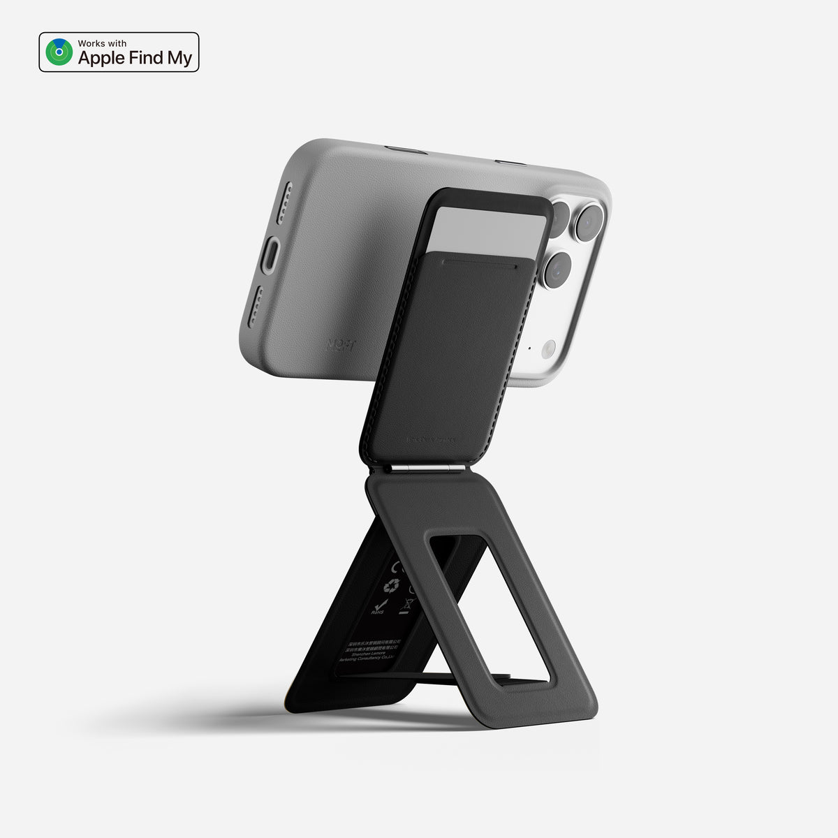 MOFT Trackable Tripod Wallet AERA (3 cards) - Jet Black