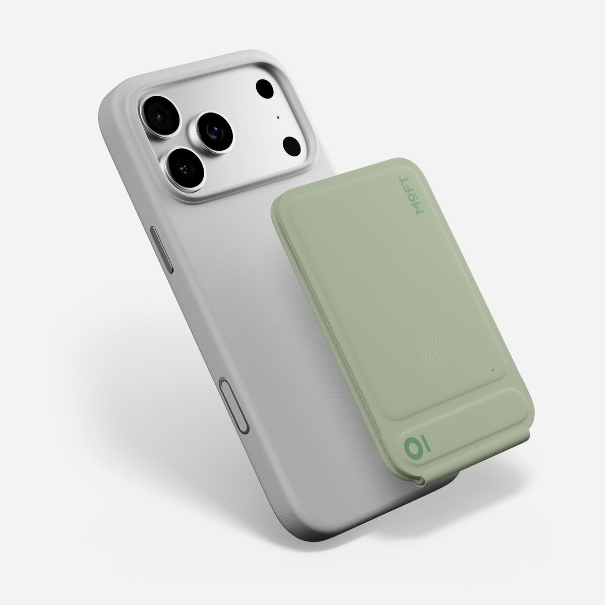 MOFT Trackable Tripod Wallet AERA (3 cards) - Khaki Green