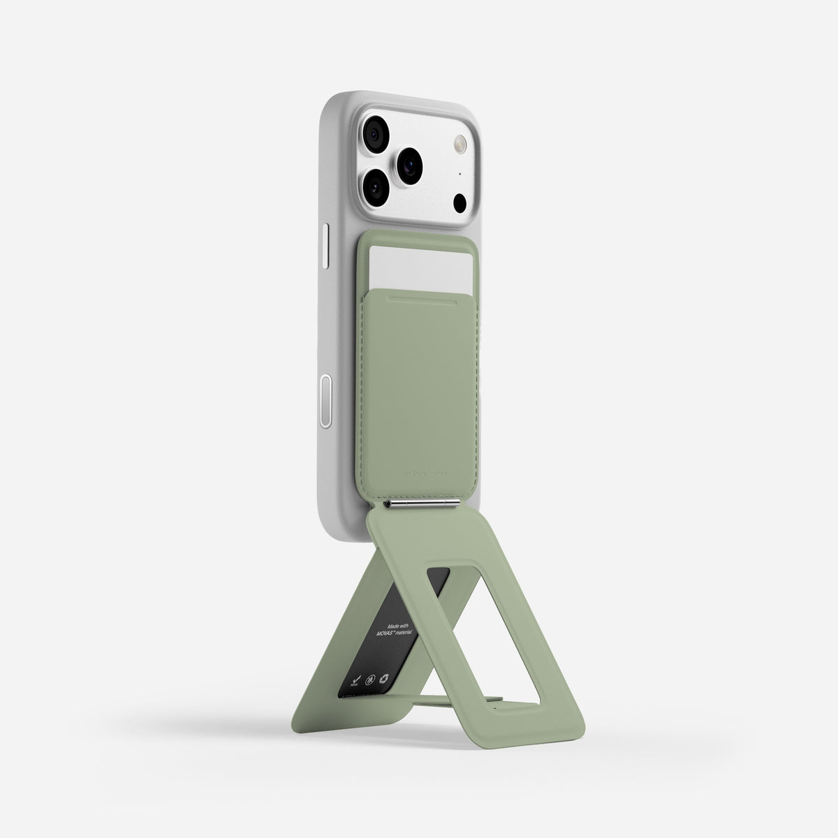 MOFT Trackable Tripod Wallet AERA (3 cards) - Khaki Green