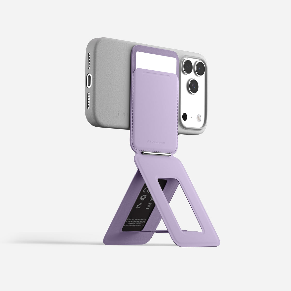 MOFT Trackable Tripod Wallet AERA (3 cards) - Peony