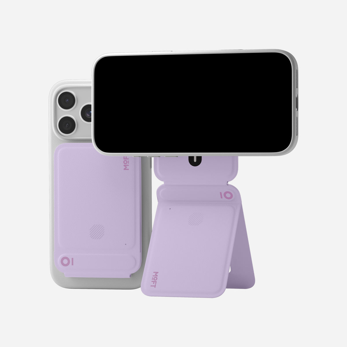 MOFT Trackable Tripod Wallet AERA (3 cards) - Peony