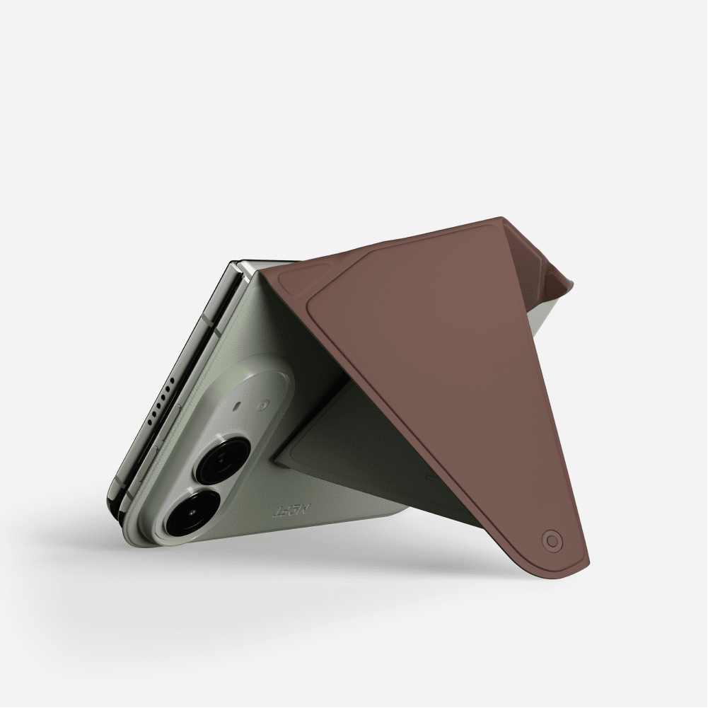 MOFT The 3-in-1 Dynamic Folio for iPhone Duo - Khaki Green + Brownie