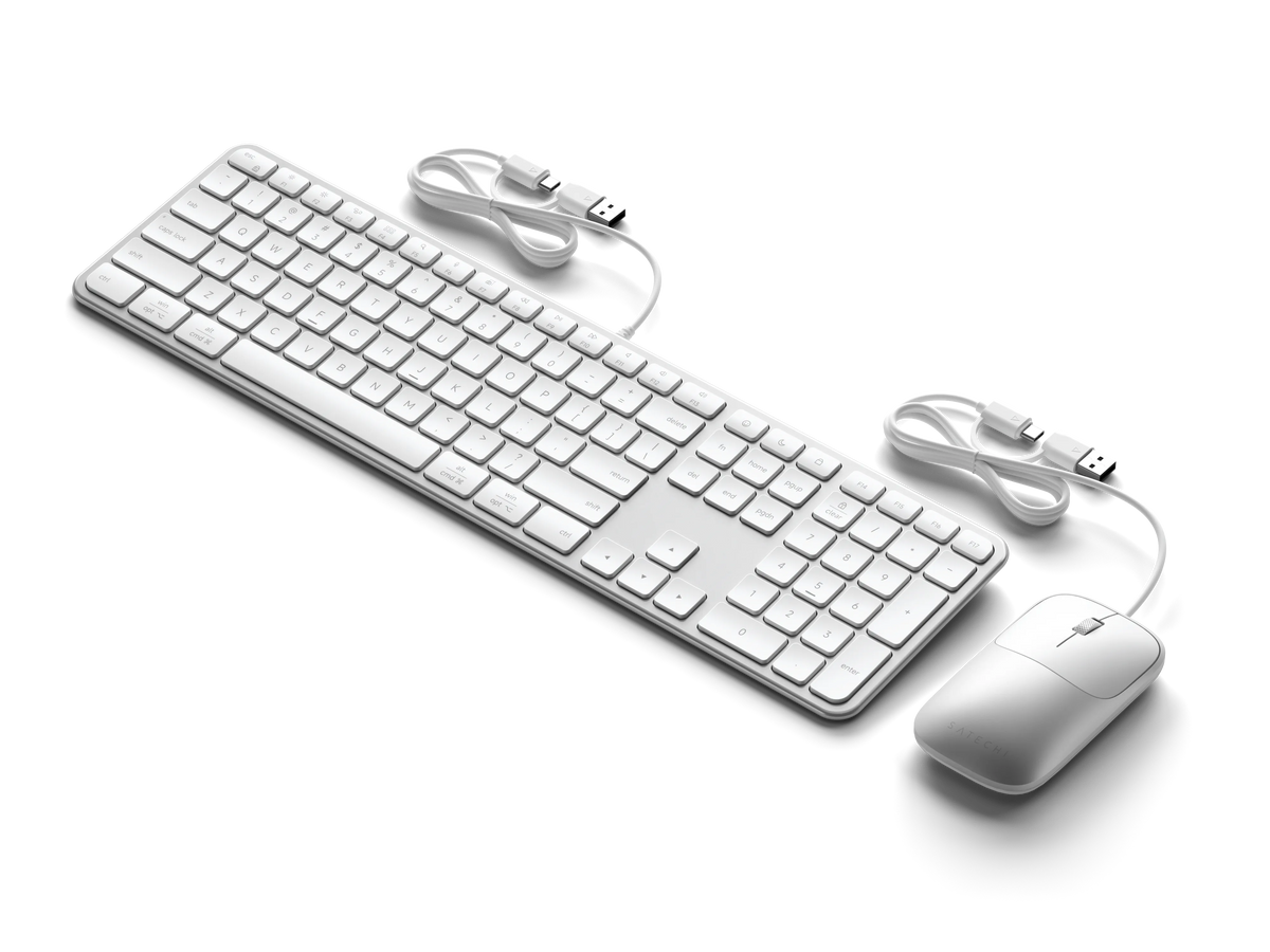 Satechi Slim CLX3 Žičano (Tastatura i Miš) - US English - Silver