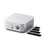 Satechi Thunderbolt 5 CubeDock with SSD Enclosure (3xTBT 5 Downstream Ports, TBT 5 Host Port 140W,2x USB-C 3.2, 2x USB-A 3.2, 2.5 Gigabit Ethernet,SD & microSD Reader,M.2 NVMe SSD Enclosure,Active Cooling) - EU - Silver - iSTYLE.rs