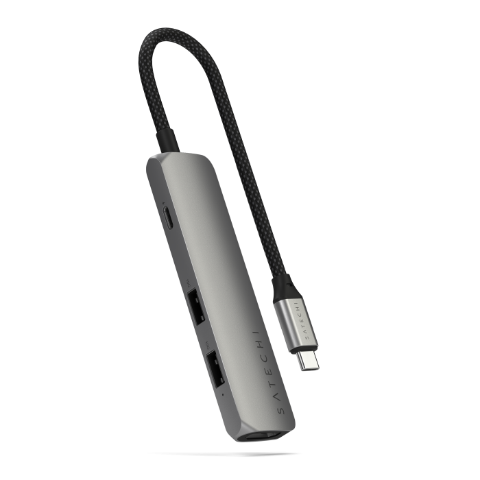 Satechi 4-in-1 USB-C Slim Multiport Adapter 4K - Space Grey  - iSTYLE.rs