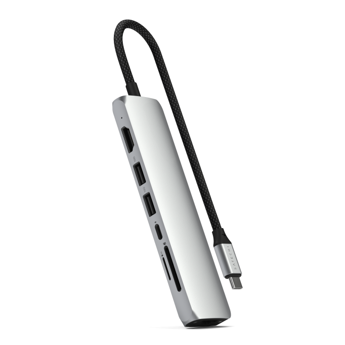 Satechi 7-in-1 USB-C Slim Multiport Adapter with Ethernet - Silver  - iSTYLE.rs